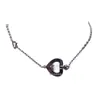 Pulsera Hueca con Forma de Corazón de Fred con Diamantes, Doble Corazón V Chapada en Oro Simple Versátil Joyería de Nicho Regalo para Novia