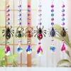 Amazon Nuevo Atrapasol Araña Abeja Escarabajo DIY Decoraciones de Atmósfera de Halloween Adornos Colgantes para Exteriores Cortina de Cuentas