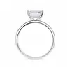 Tiktok Comercio Exterior Transfronterizo Modelo Nuevo Más Vendido Anillo de Moissanita Corte Esmeralda de 5*7mm 1Ct Moda Europea y Americana Anillo de Cola