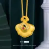 Design de Nicho de Luxo Leve Feminino Artesanato Escovado Italiano Flor de Carro Ponto de Diamante Pingente em Forma de Leque Exquisito Colar Feminino para Clavícula
