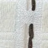 Tela de moda con etiquetas, Personalizable, Serie Jacquard de Algodón y Lino Rayado Geométrico Azul Simple, Cortinas Estilo Bauhaus