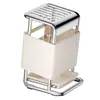 Estante para cuchillos de acero inoxidable para encimera de cocina, soporte para cuchillos, estante giratorio con drenaje, estante para cuchillos, estante para tabla de cortar, estante de almacenamiento integrado