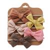 Accesorios para el cabello de tela para niños transfronterizos Hecho a mano DIY Lazo Banda para el cabello Set de 5 piezas de Año Nuevo Traje de diadema de nailon para bebé