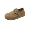 Zapatos Birkenstock retro de cuero genuino de cobertura total con plataforma para aumentar la altura para mujer, nuevos mocasines Birkenstock slip-on otoño 2026