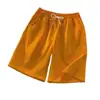 Shorts Lisos de Nuevo Estilo para Hombre Verano 2026, Talla Grande, Versátiles Casuales para Pareja, Color Caramelo Multicolor, Estilo Hong Kong, Holgados, Hasta la Rodilla