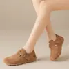 Nuevos Zapatos Birkenstock con Hebilla Retro para Mujer, Gamuza de Suela Suave, Zapatos Slip-On Simples y Versátiles, Zapatos Planos Casuales para el Viaje Diario