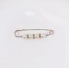 Broche Decorativo Europeo y Americano, Pin Grande de Metal con Cuentas para Ceñir la Cintura, Cintura de Perlas, Joyería Pequeña, Ropa, Accesorios para Suéter para Mujer