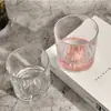 Copo Monte Fuji Design de Nicho Vidro Simples Copo de Água Doméstico Whiskey Rosa Copo Montanha Nevada Copo de Coquetel