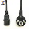 Suministro puntual 1.5 metros 3*0.75 mm² enchufe europeo cola de producto enchufe redondo de dos polos estándar europeo cable de alimentación calibre europeo