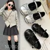 Zapatos de Princesa con Lazo para Niñas Suela Suave Zapatos de Cuero para Niños 2026 Primavera/Otoño Nuevos Zapatos Individuales Franceses para Niña Pequeña Zapatos de Actuación