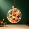 Nueva Bola Transparente Navideña Transfronteriza, un adorno navideño luminoso