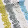 Acessórios de Renda Bordada Estilo Étnico Retro de 6,5 cm de Largura com Contas Pesadas de Pérola Acessórios para Tecido de Vestuário Atacado DIY