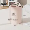 Cubo plegable para pies con forma de gato de PVC, tina portátil SPA aislada para lavar los pies, tina para pies para uso en exteriores y en casa, calentador de pies de temperatura constante