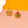 Corrente de Celular Rosa Retrô Material DIY Acessórios de Gotejamento de Óleo Pingente de Liga Joias Artesanais Pulseira Decoração de Bolsa