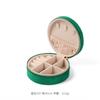 Caja redonda de franela para joyas bolsa de almacenamiento de joyas caja portátil para joyas caja para anillos caja para aretes caja para collares caja para joyas