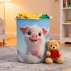 Cesta para Ropa Sucia Zodiaco Cerdo Cubo de Almacenamiento para Ropa Sucia del Hogar Cesta de Lavandería de Gran Capacidad Cubo de Almacenamiento para Ropa