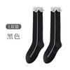 Calcetines de Invierno y Otoño para Mujer Calcetines de Encaje Azul Marino Nuevos Calcetines de Princesa Medias Adelgazantes para Mujer 7A Antibacterianos Empaque Individual