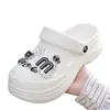 Zapatos Cerrados para Mujer Eva con Suela Gruesa, Tendencia DIY para Fotografía al Aire Libre, para Viajes, Playa, Parque, Zuecos, Zapatos de Jardín para Uso al Aire Libre