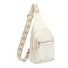 Bolso de Pecho para Mujer de PU Nuevo Color Macarrón Hombro Único Tendencia de Moda Bolso de Pecho Patchwork Cruzado Bolso Multifuncional para Mujer
