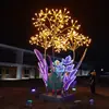 Mídia Nova Luz Exterior Arte Emissora Instalação Interativa Luzes Parque de Diversões Rua Comercial Jardim de Baunilha Escultura Luzes