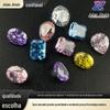 Tendência de Moda Anel Superfície Diamante de Alto Carbono Zircônia Corte Flor de Gelo Artesanato Pedra Nua Gema de Zircônia Joias Exquisitas