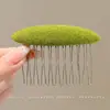 Pente de cabelo penteado de cabeça para baixo novo grampo de cabelo com franja de laço antiderrapante caveira alta estiloso moderno grampo de cabelo lateral com mechas acessório de cabelo