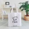 Bolsa de algodón ecológica en blanco hecha a medida, bolsa de lona para hombro, bolsa de lona para estudiantes, bolsa de lona DIY con cremallera