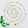Collar de dama chapado en cobre oro real cadena ondulada de agua cadena lateral cadena de caja cadena de bebé cadena O cadena de cuentas con clip cadena de estrellas venta en vivo