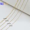 En stock hecho a mano DIY cadena de escariado cadena fina de acero inoxidable cadena larga de tracción material de cuentas accesorios de joyería fabricantes al por mayor