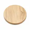 Posavasos redondos de madera, posavasos para tazas de té, posavasos para tazas de café, bases resistentes al calor para mesa, bases domésticas anti quemaduras, simples y prácticas