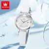 Reloj Oris para Mujer con Correa de Malla Rombo, Versátil para Oficinistas, Moderno, Resistente al Agua, de Cuarzo