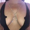 Corrente de corpo AliExpress Sexy com Strass Festa Balada Corrente de peito multicamadas Acessórios Simples Versáteis corrente de corpo