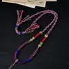 Corda para Colar Trançada Artesanal de Xizang Cordão com Pingente Multicolorido Venda Quente Cordão Vintage com Borla Cordão para Pendurar Joias Populares