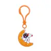 Chaveiro de Plástico Espacial PVC Lagosta Festa Presente Pingente Decoração de Astronauta Espacial Transfronteiriço