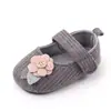 Zapatos de Princesa para Bebé de 0 a 1 Año de Primavera y Otoño Zapatos de Bebé con Flor de Lana en la Cabeza Banda para el Cabello Suela Suave Antideslizantes Zapatos para Niños Pequeños Total 2332