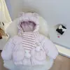 Chaqueta acolchada de algodón extra gruesa para niños y niñas, nuevo estilo de invierno 2026, abrigo de algodón moderno con forro polar, prenda exterior engrosada y cálida