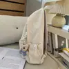 Mochila de Cuadros Estilo Coreano para Verano 2026 para Estudiantes Mujeres, Gran Capacidad, Ligera, Mochila Simple Estilo Ins para Escuela Secundaria y Preparatoria