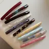 Grampo de Cabelo Fino de Acetato Presilha Lateral Simples Versátil Suave Grampo para Rabo de Cavalo Presilha de Mola Acessório de Cabelo Novo Estilo