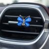 Perfume creativo para salida de aire de coche con forma de mariposa, clip para perfume para aire acondicionado de coche, aromaterapia para coche, fragancia ligera para mujer