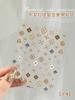Calcomanía para Uñas Buchelati Retro 3D Repujada Metálica Flor Tridimensional de Alto Nivel Estiércol de Estrella Decoraciones para Uñas