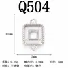 Aço Inoxidável Banhado a Ouro 18K Moda de Luxo Pingente Oval em Formato de Coração Gota D'água Acessórios para Joias de Aço Titânio para Pulseira Colar DIY