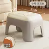 Banco resistente para cambiar de zapatos en casa, banco bajo para almacenamiento en el hogar, engrosado, antideslizante, apilable, diseño simple y creativo