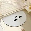 Alfombrilla Absorbente Creativa Sencilla para Baño, Alfombrilla de Pie de Barro Diatomeas Antideslizante de Secado Rápido para Inodoro, Alfombrilla de Puerta Fácil de Cuidar