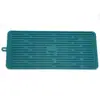Tapete Drenante Multifuncional para Cozinha 47*20cm com Grão Reto Tapete de Silicone com Isolamento Térmico Tapete para Pia Tapete de Armazenamento Tapete de Secagem em Estoque