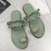 Comercio Exterior Transfronterizo Europeo y Americano Talla Grande 35-43 Celebridad de Internet Sandalias y Pantuflas de Piña Sandalias Planas de Playa para Mujer y Pantuflas para Mujer