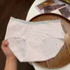 Pantaletas Antibacterianas de Grado 10A con Entrepierna Extendida Sin Costuras para Mujer, Algodón para Bebé de Grado A, Algodón Puro de Cintura Media, Entrepierna de Algodón de Secado Rápido para Niñas