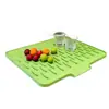 Tapete Drenante de Silicone Tapete Drenante para Pia Cozinha Tapete Seca Pratos Frutas e Legumes Tapete para Bancada Doméstica Tapete para Panela Tapete Isolante Térmico