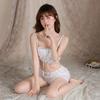Chao Mu Lingerie Sexy Sling Envolto no Peito Pijama Dividido Feminino Sexy Palácio Colete Bonito Desejo Puro Roupas de Casa Bonitas