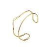 Europa e Estados Unidos quente transfronteiriço Moda Novo bracelete de folha anel de braço de flor exagerado anel de braço de abertura de diamante