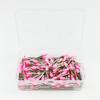 Productos de Comercio Exterior Cepillo Pulidor Mango Plateado Cepillo Pulidor Dental Cepillo Pulidor de Uñas Plano de Colores Punta Puntiaguda 100 Piezas/Caja